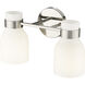 Corella 2 Light 14 inch Polished Nickel Vanity Light Wall Light